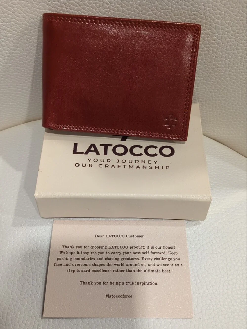 Men's Leather Wallet in Cognac